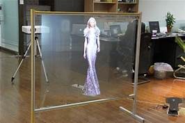 Reflective Transparent Projection Screen Film , Advertisement Holographic