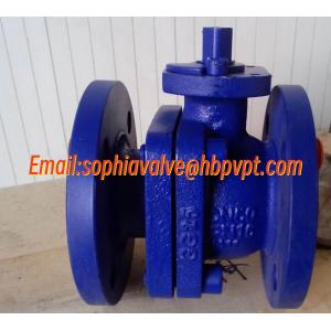 China 2-PC cast iron flanged ball valve with DIN standard wholesale