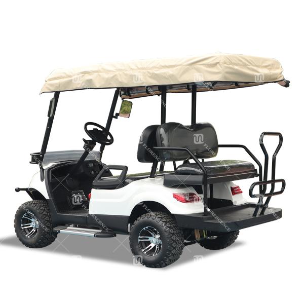 3.5-6 KW EV Golf Buggies Customization Color With Lithium Battery And Off-Road Tires