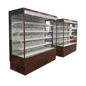 China Custom Supermarket Open Air Curtain Display Cabinets wholesale