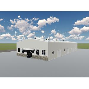 Economical Prefab Steel Frame Buildings , Light Steel Frame Warehouse Constructi
