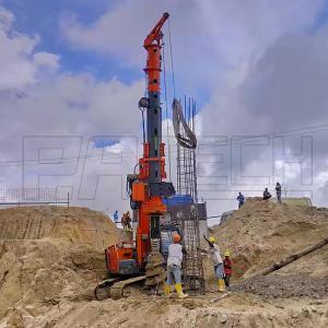 China Dia1200mm l24m Excavator Mounted Hydraulic Piling Machine wholesale