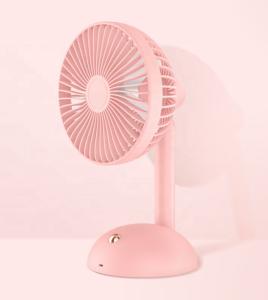 China Pink Portable DC Rechargeable Fan , 6 Inch Mini Usb Hand Fan Low Noise wholesale
