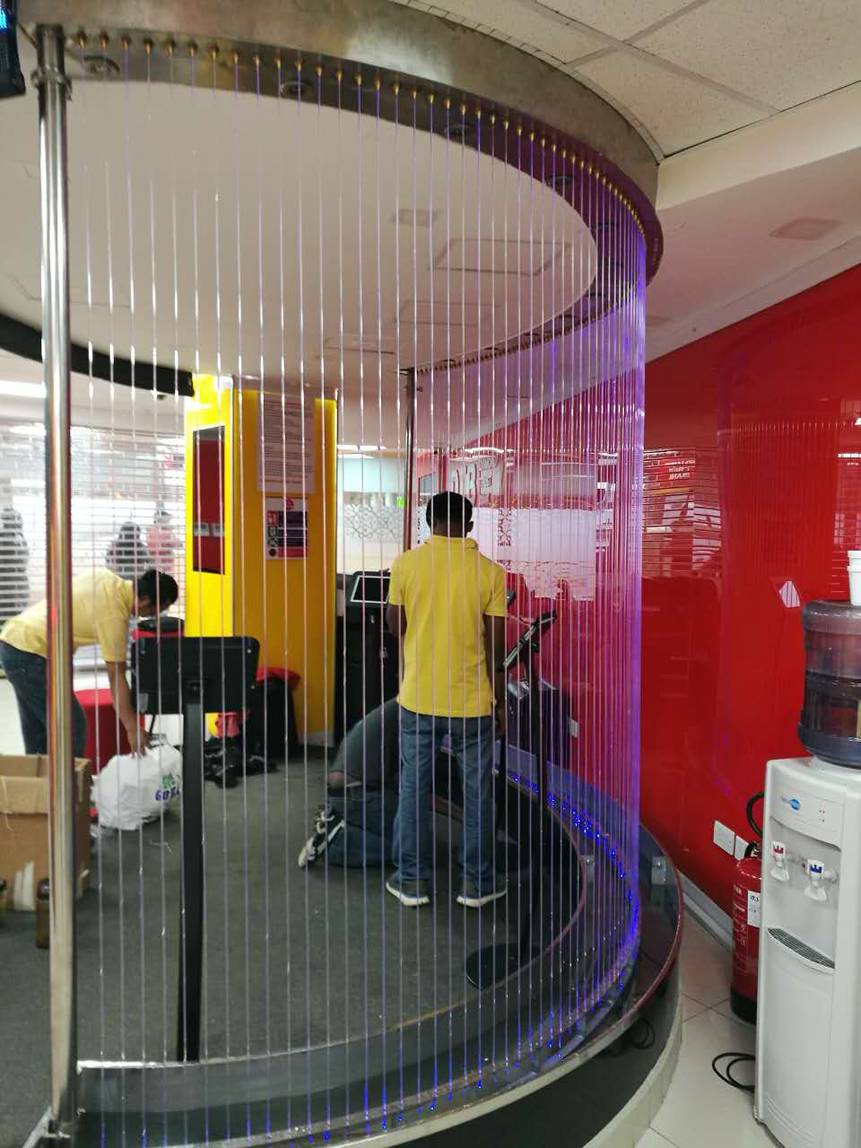 Indoor Interactive Words Pic Show Programmable Water Curtain