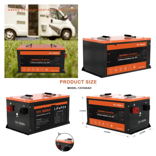 Deep Cycle BMS AGV Lifepo4 Battery Pack 12v 300ah ODM