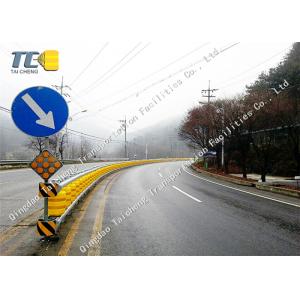 China Construction Safety Barriers With Polyurethane Roller , Bridge Guardrail wholesale