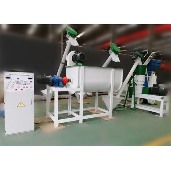 1 T/H Feed Pellet Production Line High Efficiency For Animal Poultry Livestock
