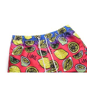Lemon Patterned XXL 54 SUP Board Shorts