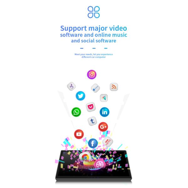 10.25 Inch Android Universal Audio Video Navigation System For Cars IPS HD Large Screen On Board Display