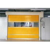 China Industrial Rapid High Speed Door Stainless Frame Pvc Fabic Interior Installed For Warehouse Division for sale