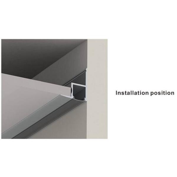 LED aluminum extrusion profiles milky diffuser for led strips A4535 for ceiling Decoration CE LED Aluminium profile