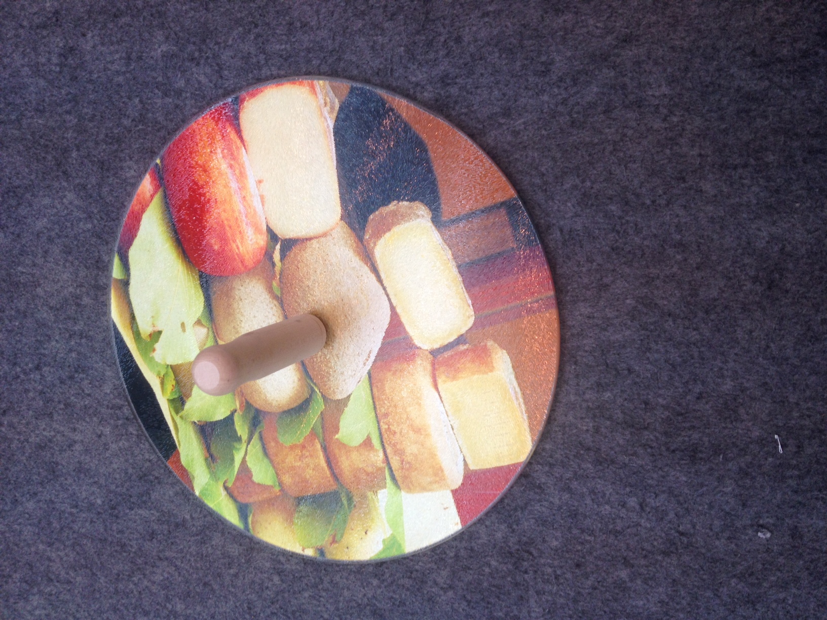 Sustainable Design Style Serving Tray with Tempered Cutting Board and Smooth Surface