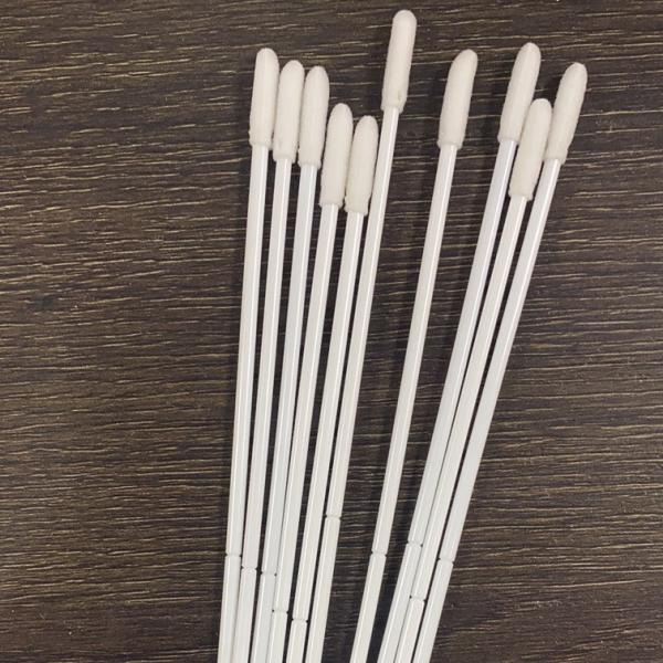 Quality Sponge Single Use Throat Swab Stick With 75mm Break Point for sale