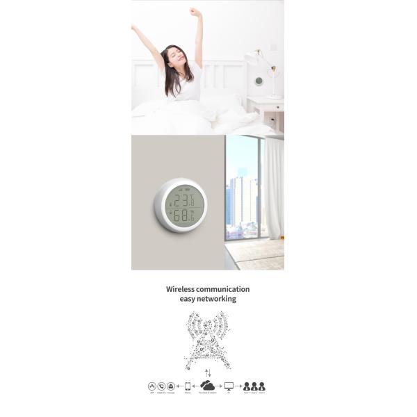 ROHS Zigbee Temperature Humidity Sensor Remote Control Smart Life Temperature Sensor