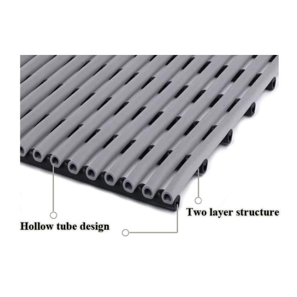 Toilets Two Layers Blue Non Slip Anti Fatigue Mat 90CMx120CM