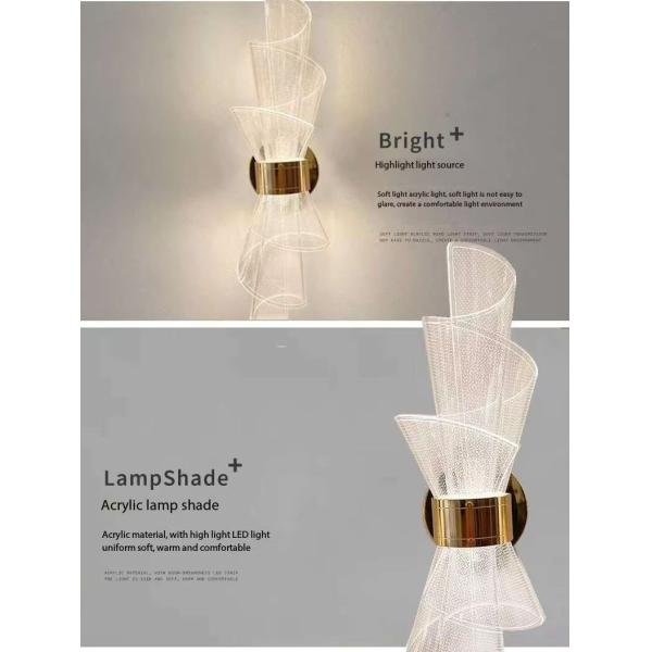 Advanced Sense Of Torch Living Room Background Wall Acrylic Wall Lamp Delicate And Beautiful Bedroom Bedside LED Wall Lights