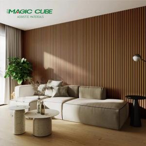 China 12mm Thickness Walnut Acoustic Panels Easy Installation For Living Room wholesale