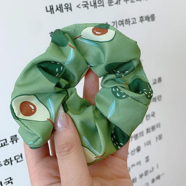 Cloth Stretchy Hair Ties Bobbles Rope Large Intestine Girl Horsetail Head HSTSW0002