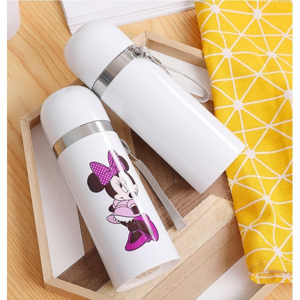 350ml And 500ml Coated White Sublimation Flask Blanks Water Bottle Vacuum Stainless Steel Water Bottle