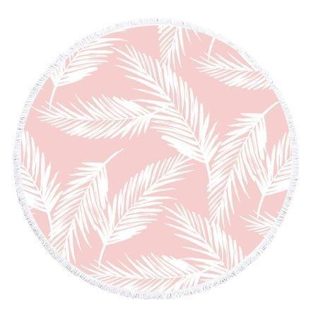 Quality Turkish Cotton Round Beach Towel in Customized Color and Size with Personalized Print for sale