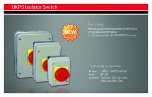 China IP65 100A 4 Pole Painted Steel Enclosure Rotary Cam Switch 3 Years Warranty wholesale