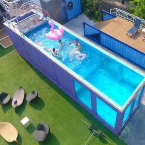 China 40 Feet Artificial Steel Structure Surfable Shipping Container Swimming Pool wholesale