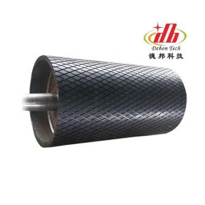 Herringbone Conveyor Pulley Lagging Natural Rubber Pulley Lagging Material