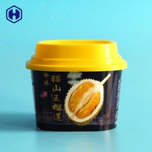 China Square IML Plastic Containers 300ml 10OZ King Cover Frozen Food Packaging wholesale