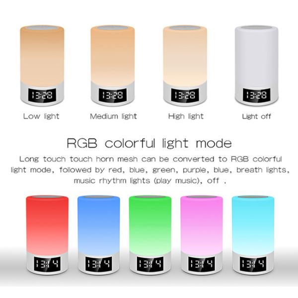 Adjustable Bedside Radio Alarm Clock With Long Time Playing Music 52 * 35mm