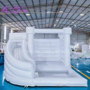 White inflatable bounce house combom inflatable castle kids bouncy house