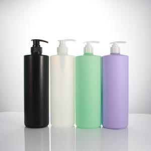 China Matte 80mm 33.8oz 1000ml Plastic Shampoo Pump Bottles wholesale