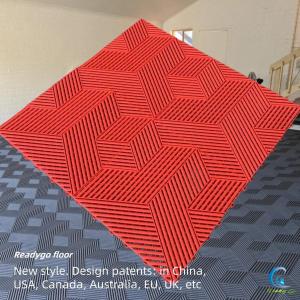China Modern Square Matte Surface Garage Floor Tiles in Grey wholesale