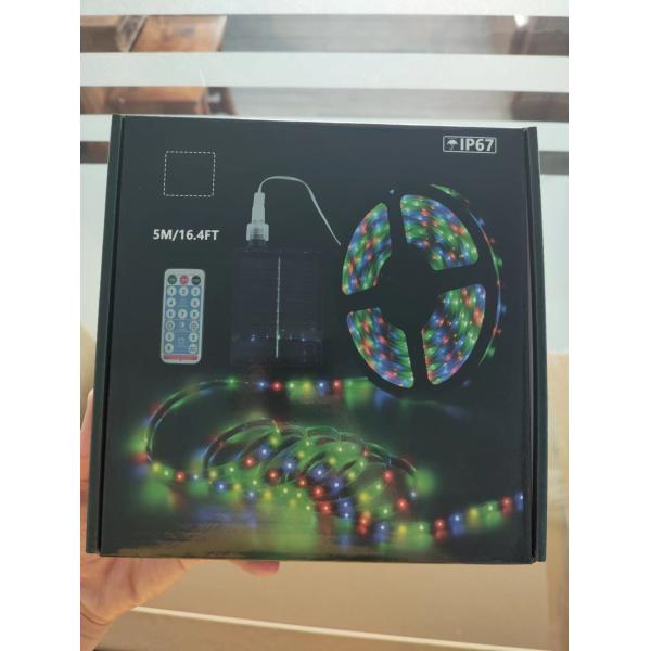 Waterproof SMD2835 Strip Lights Solar , Stable Solar Powered RGB LED Strip