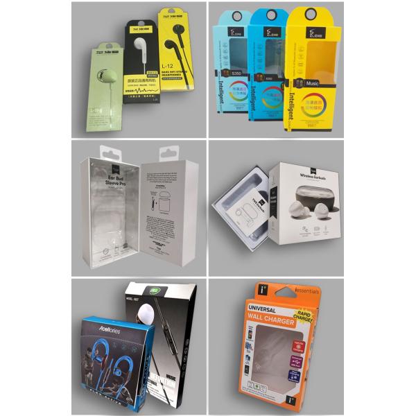 Rectangle Square Consumer Electronics Packaging Box Offset Printing CMYK Pantone Color