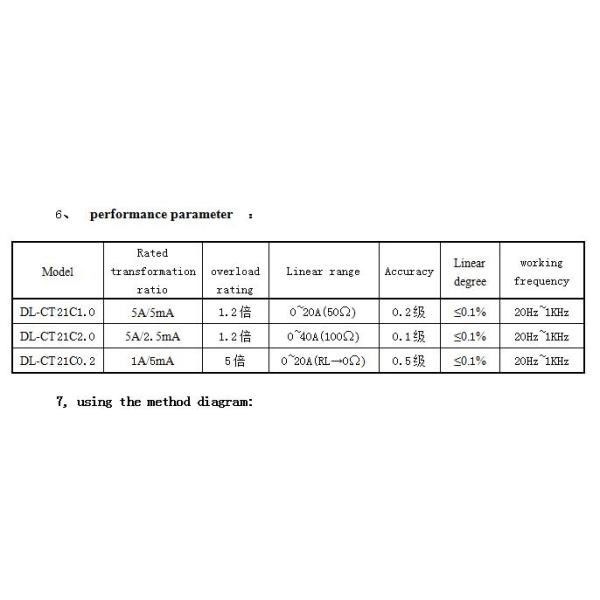 DL-CT21C micro current transformer 5A/5mA 5A/2.5mA 1A/5mA accurancy 0.2 0.1 class