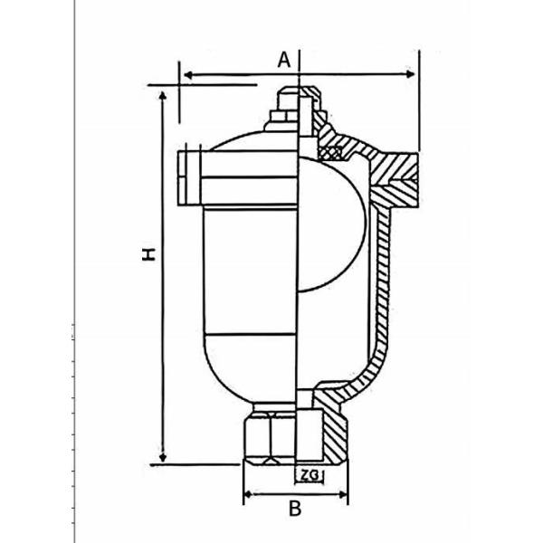 304 Exhaust Valve with Female Thread