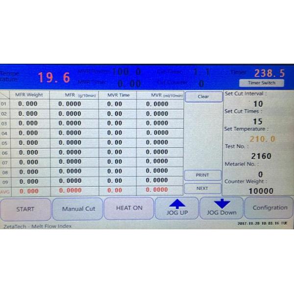 ISO 1133 Fully Automatic Melt Flow Index Tester MFI Test Equipment