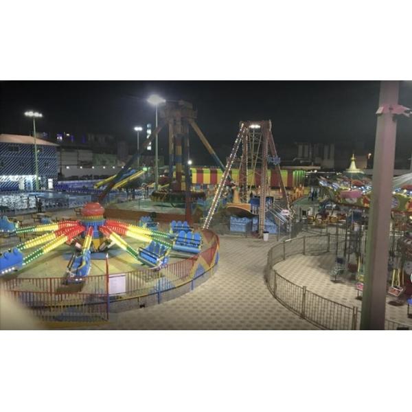 240 Degree Giant Pendulum Amusement Ride Customized Color With Music System