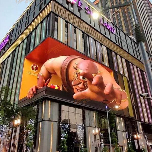3.91mm 7.81mm Transparent LED Display Screen Back Maintenance