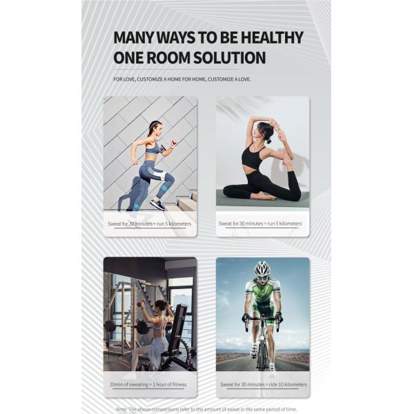 Luxury Shower Steam Wood Sauna Room