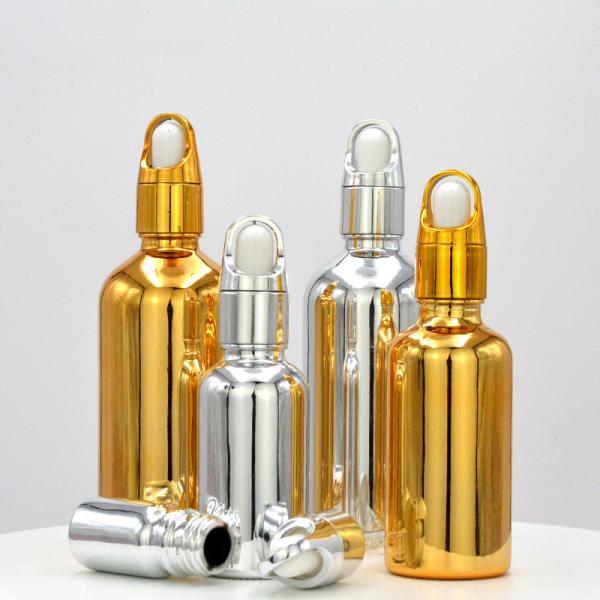 Essential Oil Frosted Bamboo Dropper Glass Bottle in 1oz 2oz 5ml 15ml 30ml with Easy and Cosmetic Serum Box