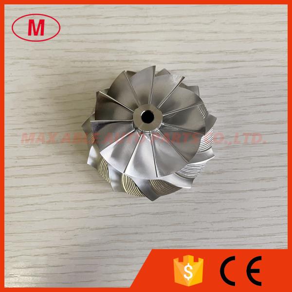 GT15-25 48.00/61.98mm 11+0 blades high performance turbocharger milling/aluminum 2618/billet compressor wheel