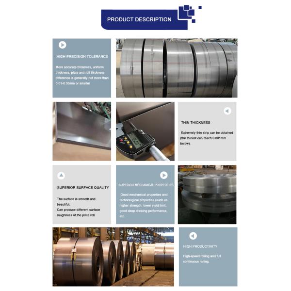 SPCD SPCEN 0.2*1000mm Full Hard CRC Cold Rolled Carbon Steel Coil for Measuring Tape in Automobile Industry