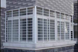 China Galvanized Anti Intruder Metal Security Window with UV Blocking wholesale