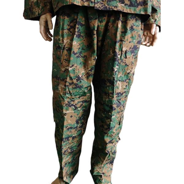 ACU Military Uniform Digital Woodland Camouflage Tactical Field Uniform 50 50 Nylon Cotton Material