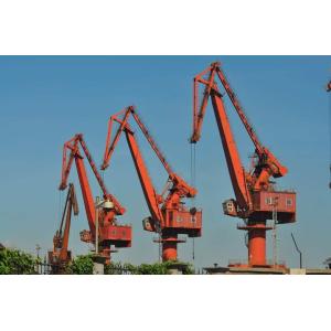 China 5.0 To 60 Ton Screw Lever Luffing Boom Tower Crane For Port Terminal on sale