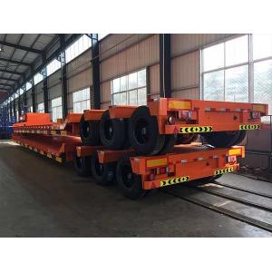 3 Axles Semi Lowbed Trailer 60000kg Semi Truck Flatbed Trailer