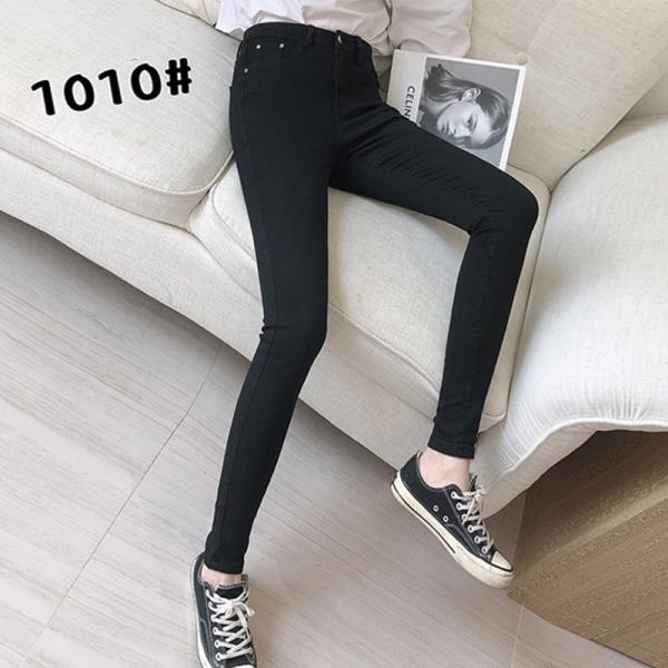 Quality Custom Selvedge Black Skinny Jeans 18 To 24 Age Pencil Jeans For Ladies for sale