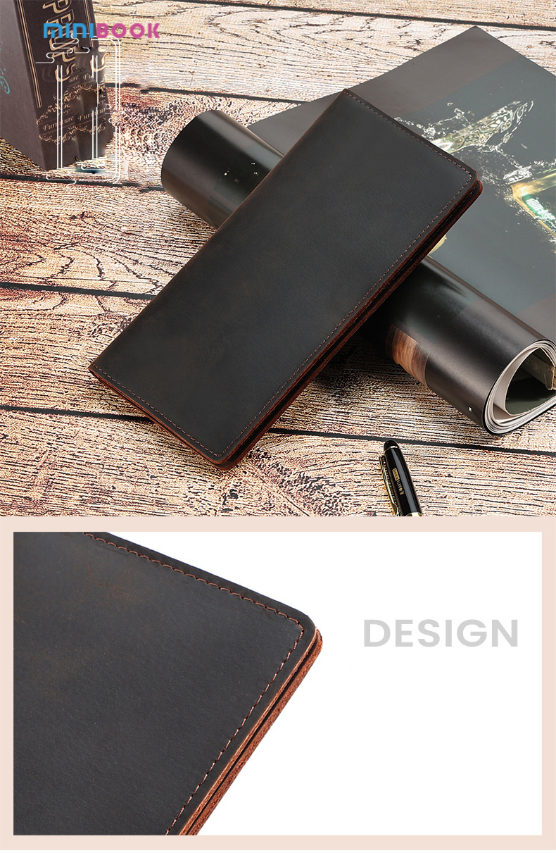 Custom Men's Genuine Leather Wallet with Multi-function Design OEM ODM Acceptable