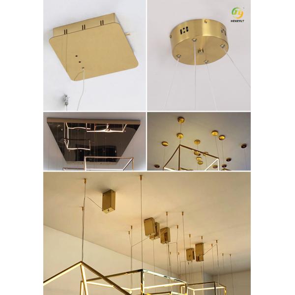 Mirror Titanium LED Modern Pendant Light For Home Hotel D9018